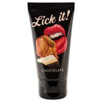 Лубрикант съедобный для секса вкус белого шоколада Lick-it 50 мл